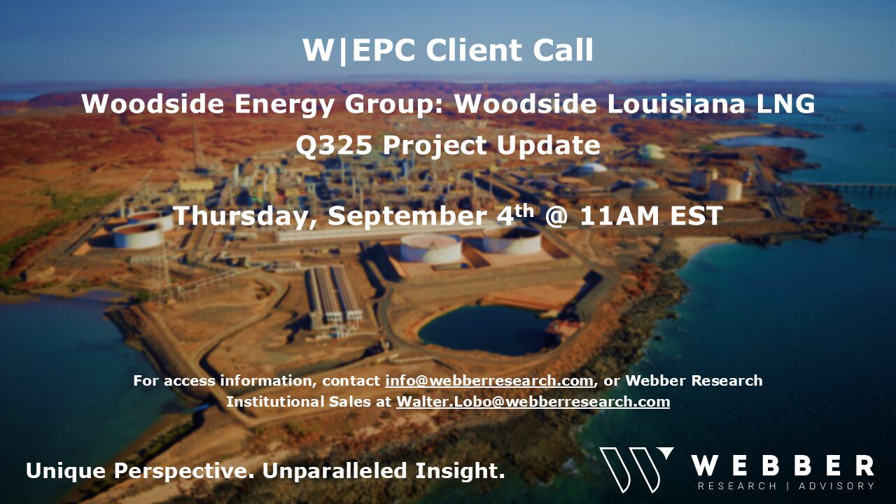 W|EPC: Woodside Energy’s Louisiana LNG Project Update – Q325