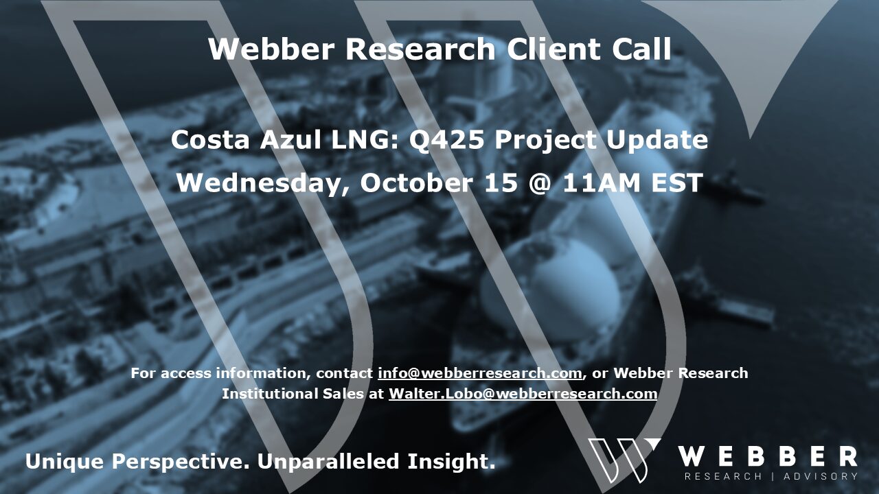 W|EPC: Sempra’s Costa Azul (ECA) LNG – Q325 Update
