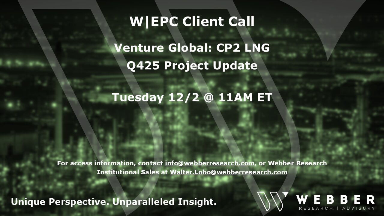 W|EPC: Venture Global’s CP2 – Baseline Model & Estimates